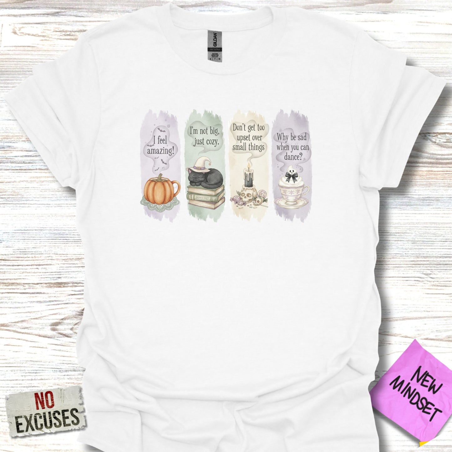 Inspiring Quotes Design White Unisex Tee Shirt product type