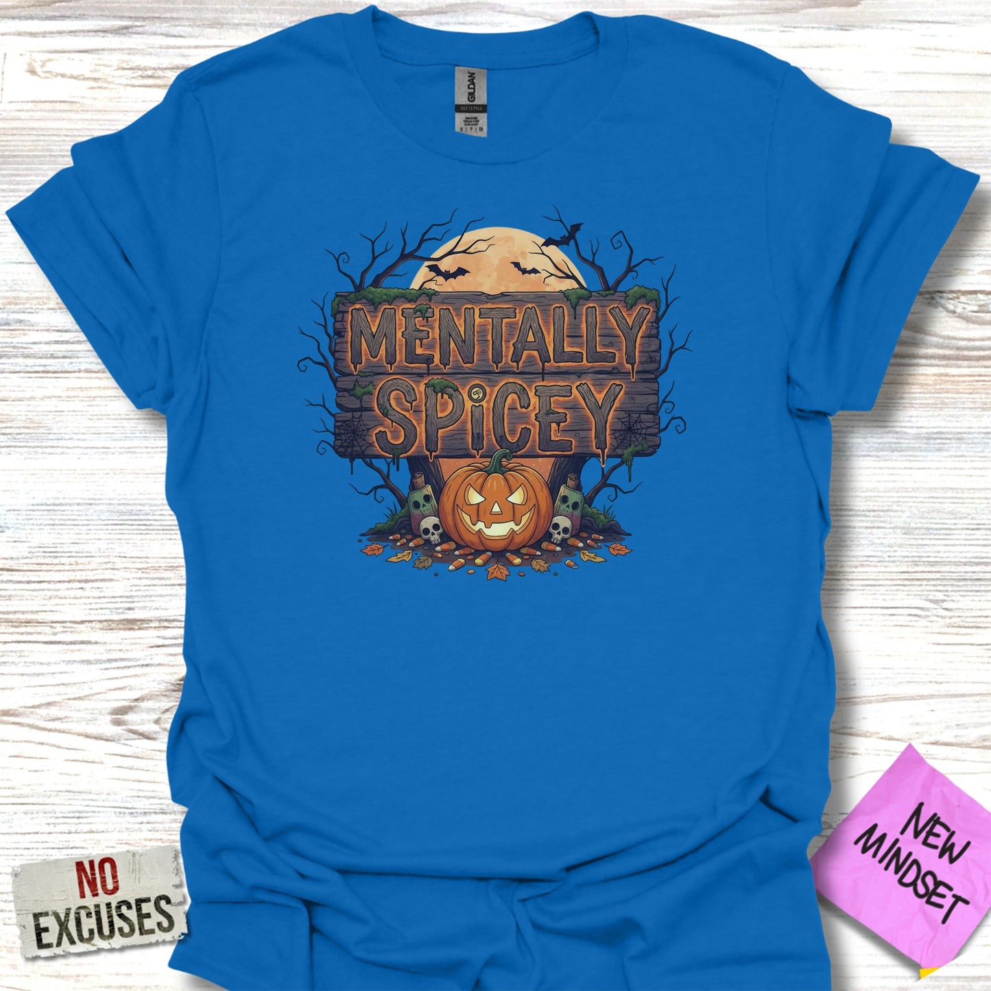 Mentally Spicey Halloween Pumpkin Themed Shirt product