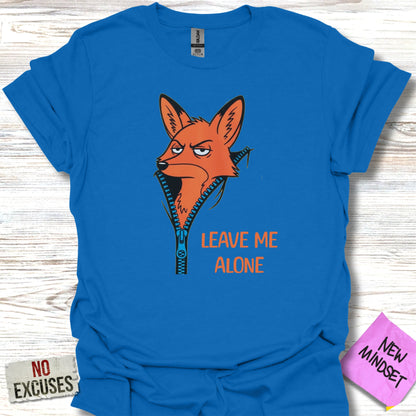 Funny Fox Leave Me Alone Graphic T-shirt product type