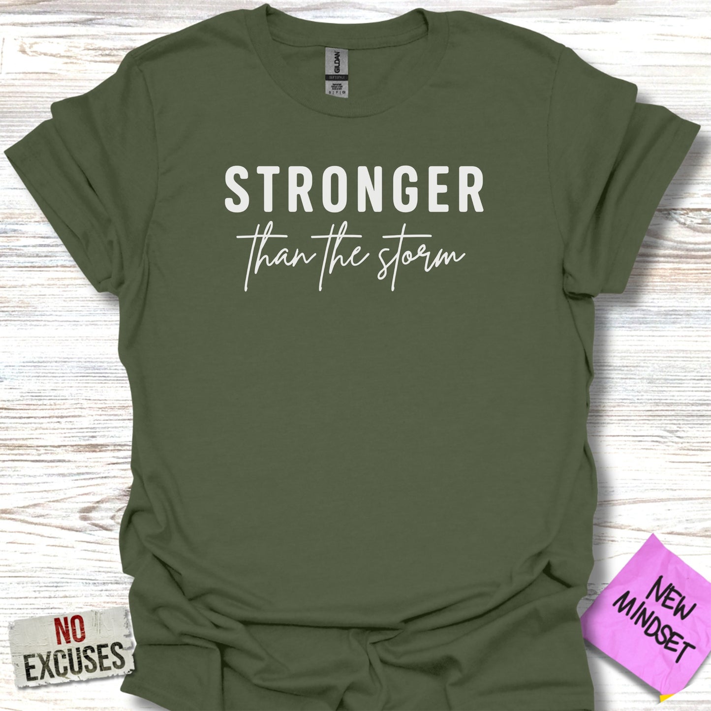 Stronger Than The Storm Inspirational T-shirt product type