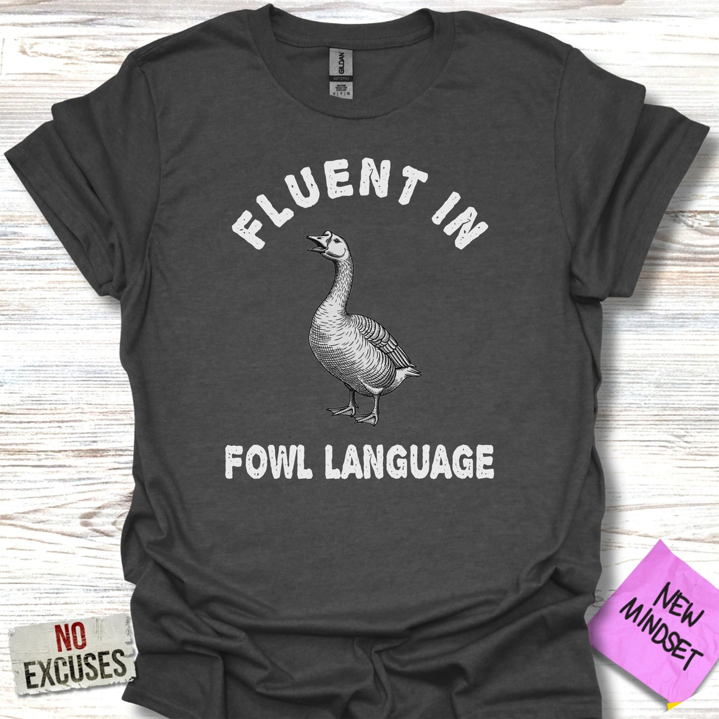 Fluent in Fowl Language Graphic T-Shirt product