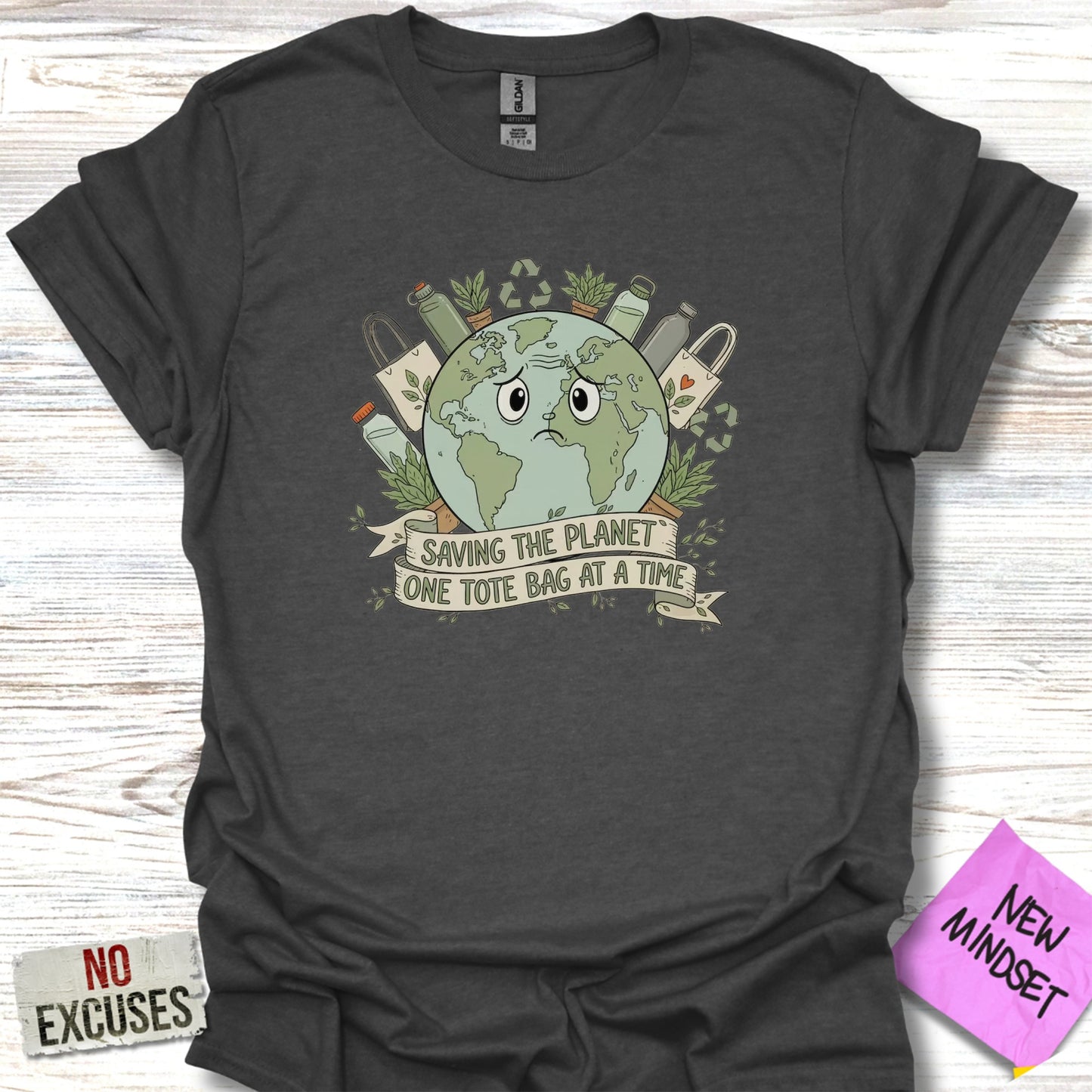 Saving The Planet One Tote Bag at a Time Shirt product type