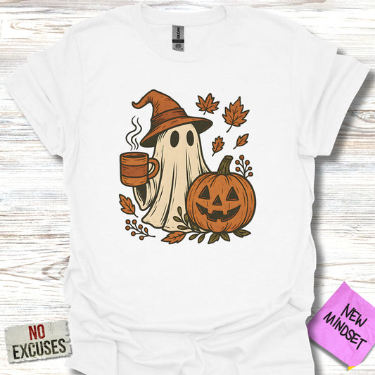 Ghost Witch Pumpkin Coffee Design Halloween product type