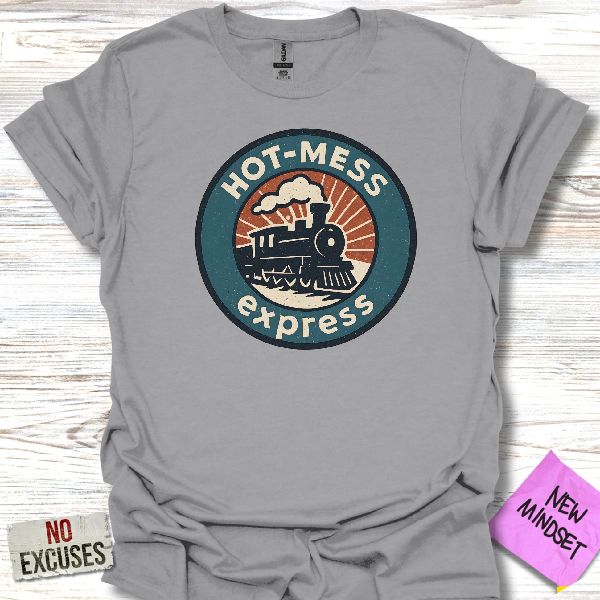 Hot-Mess Express Graphic Train Design T-Shirt product type