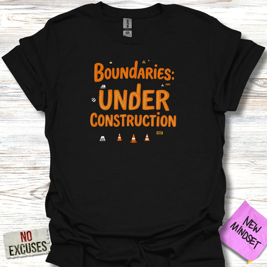 Boundaries Under Construction Graphic Shirt