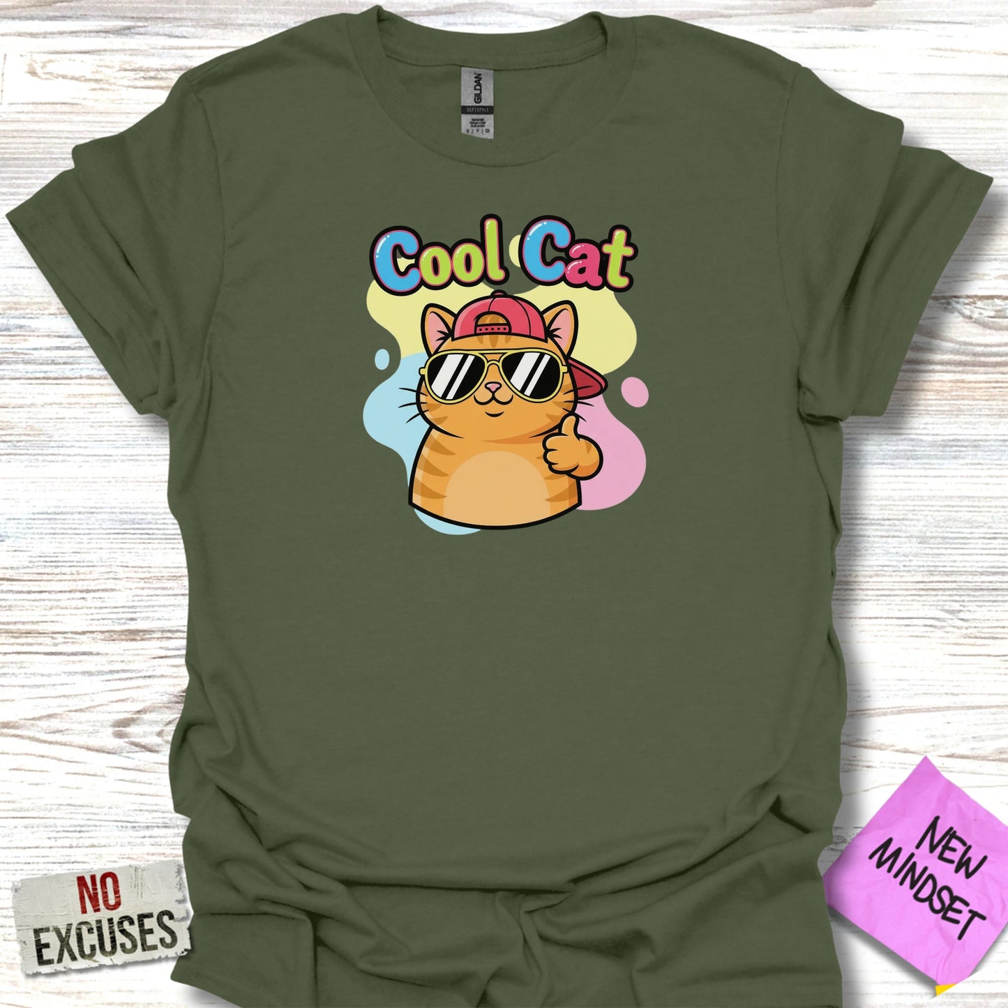 Cool Cat Graphic T-Shirt Perfect Casual Product
