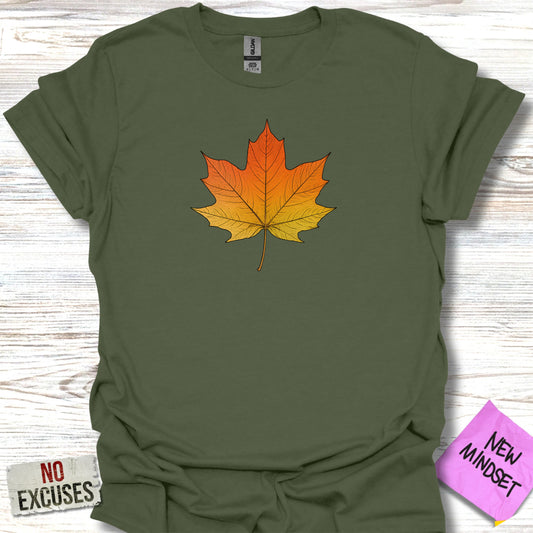 Autumn Leaf Design Green Autumn Leaves product type