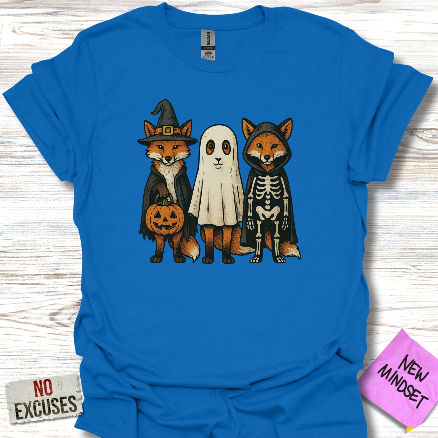 Funny Fox Halloween Trio Printed T-Shirt product