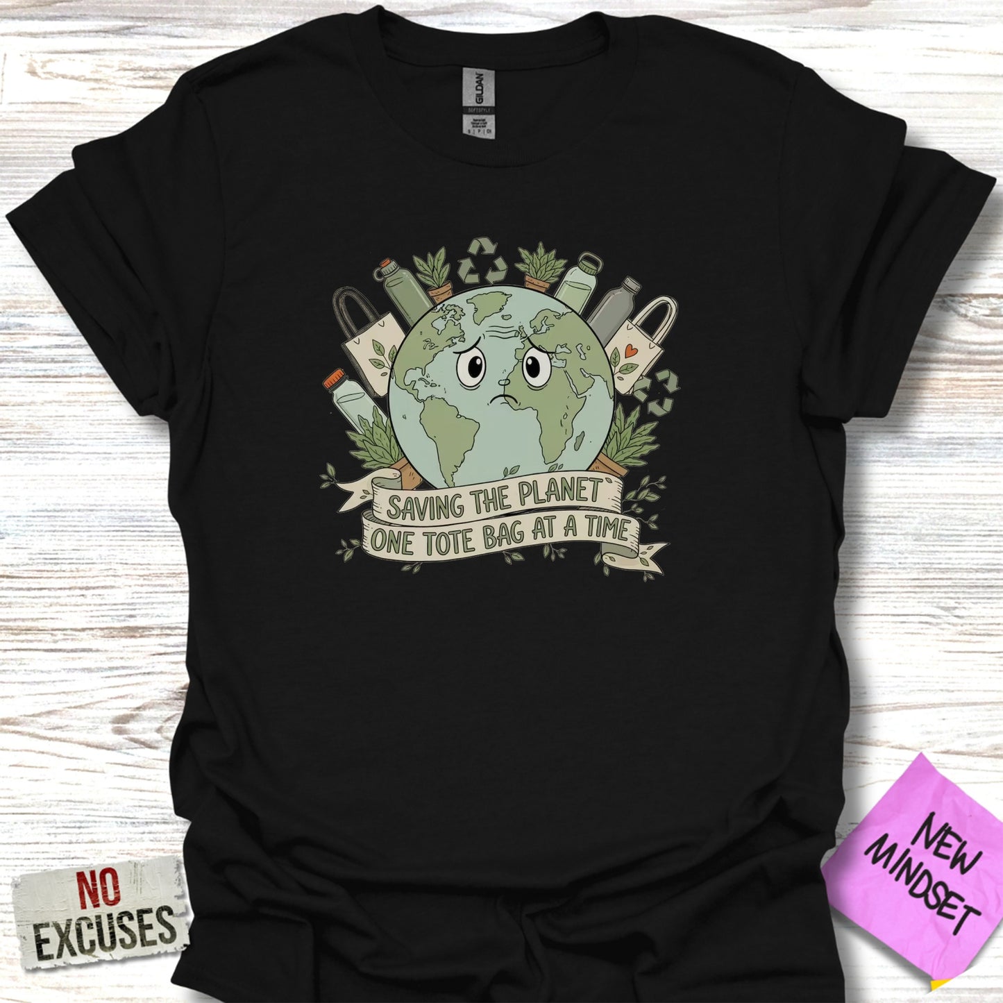 Saving the Planet One Tote Bag at a Time T-Shirt