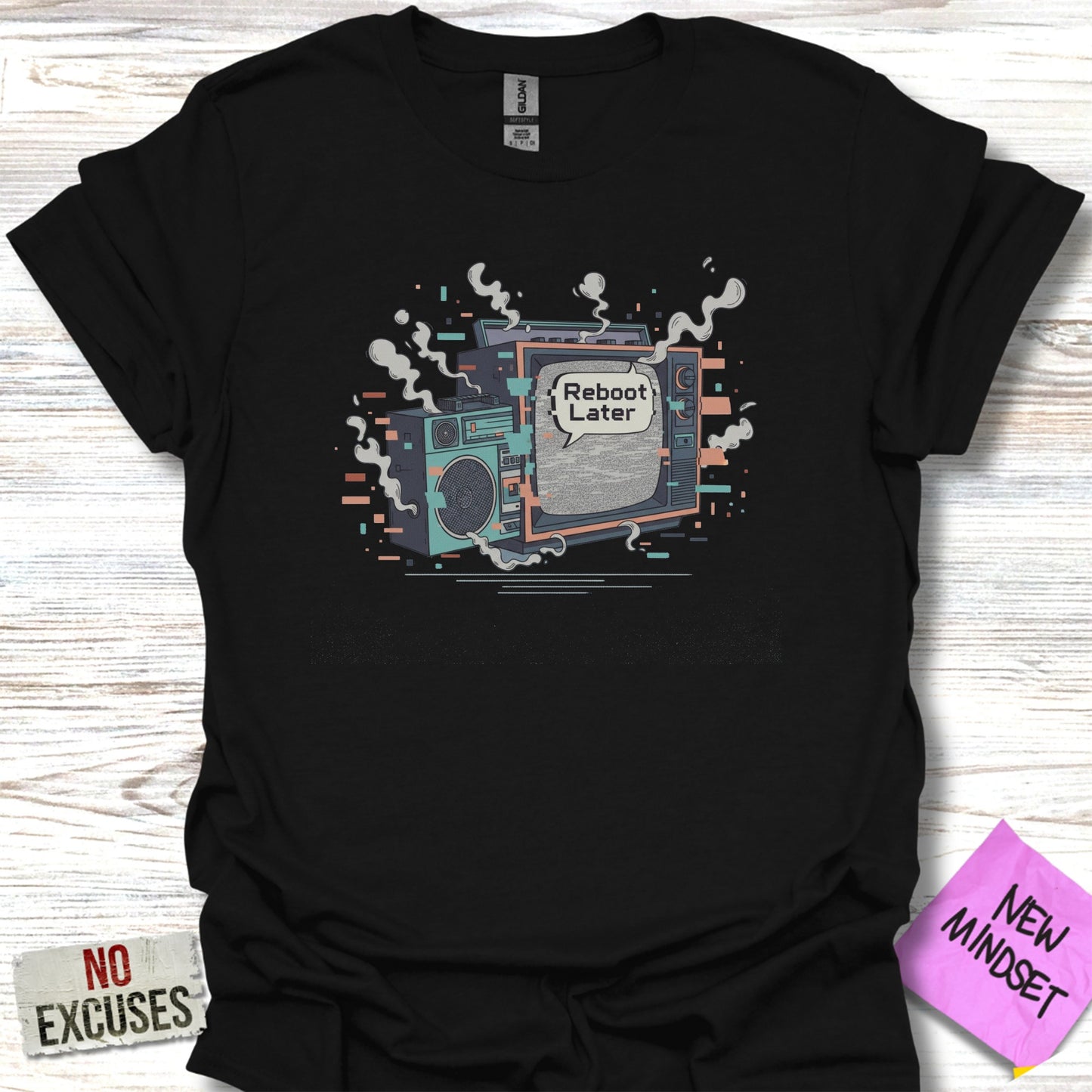 Reboot Later Graphic Tee Vintage Style Product