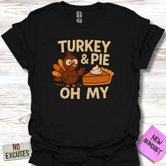 Turkey and Pie Oh My Festive T-Shirt product