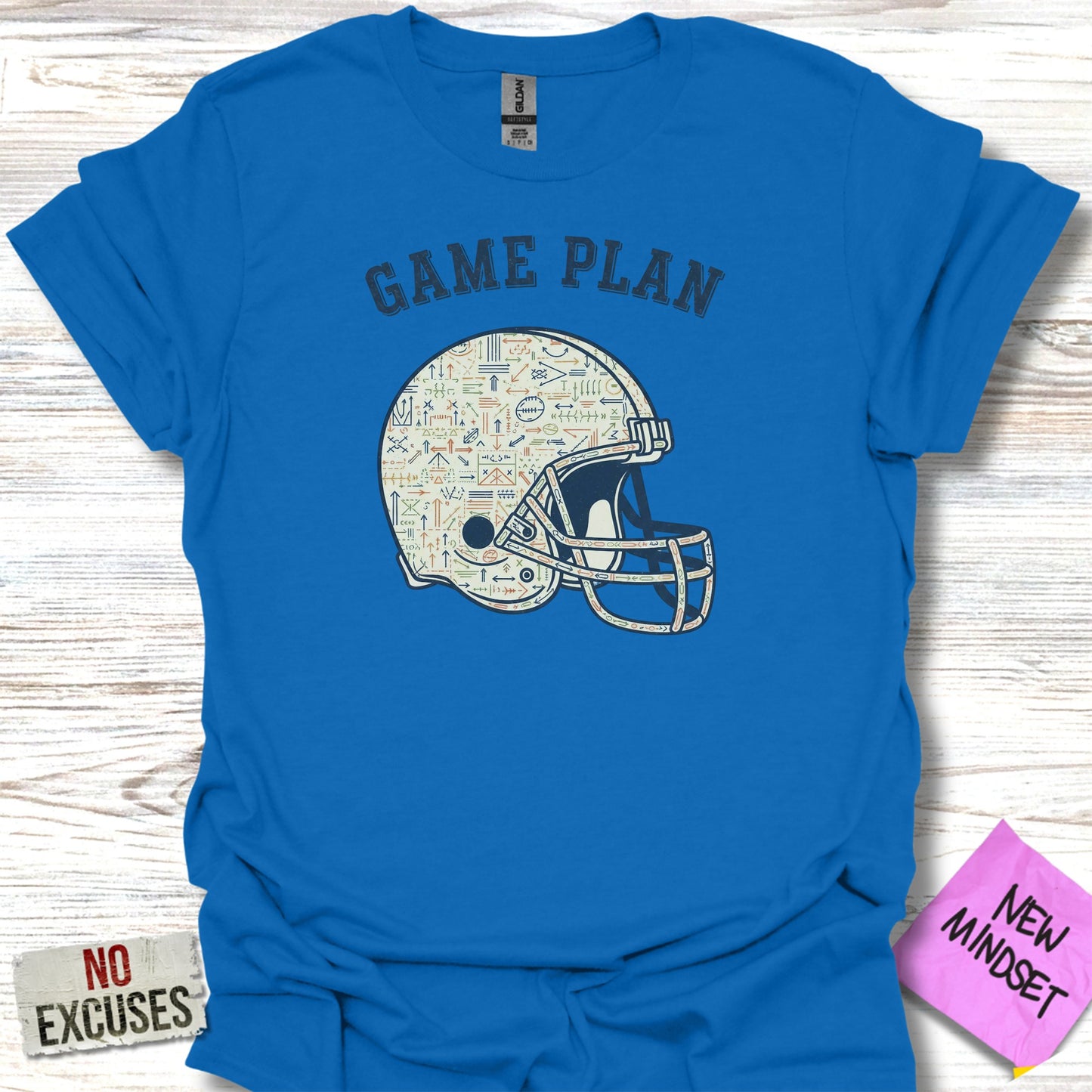Game Plan Helmet Graphic Tee Shirt product