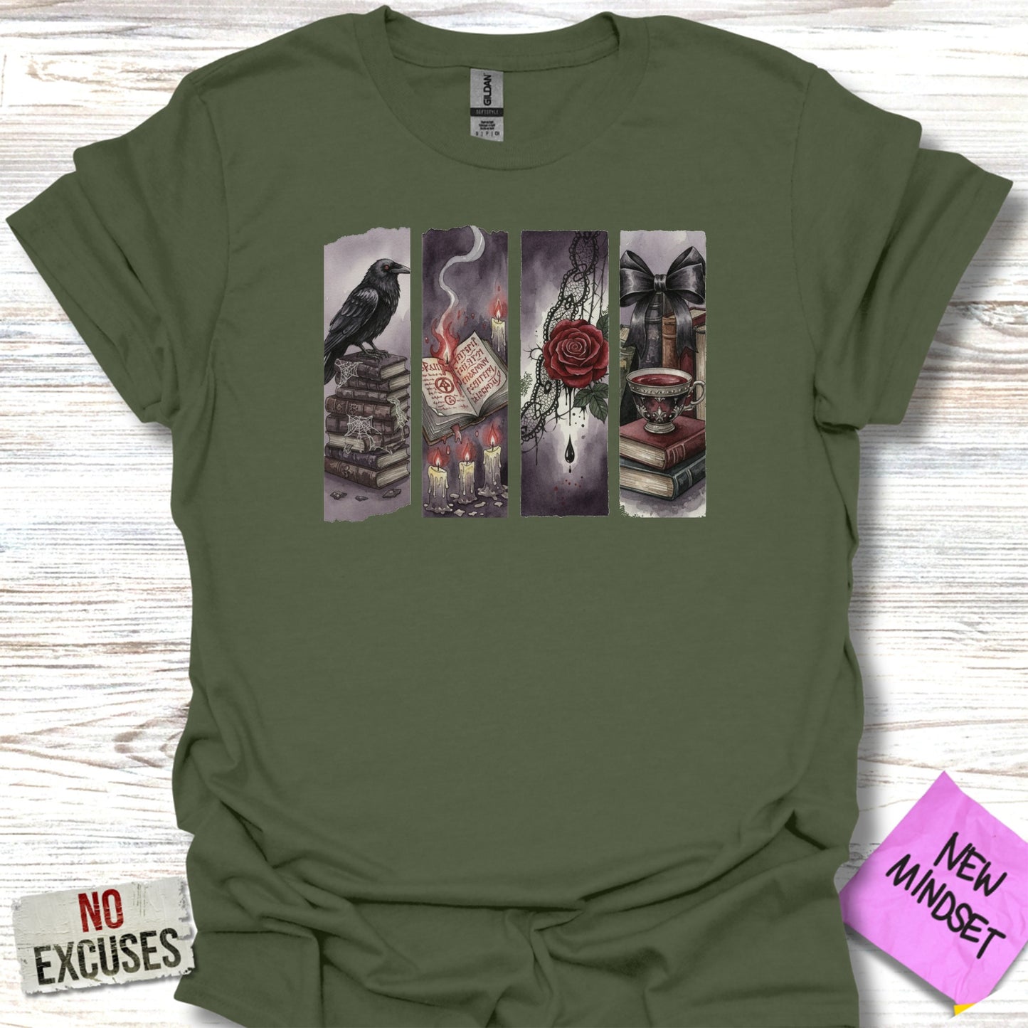 Mystical Gothic Art Print Tee Shirt product