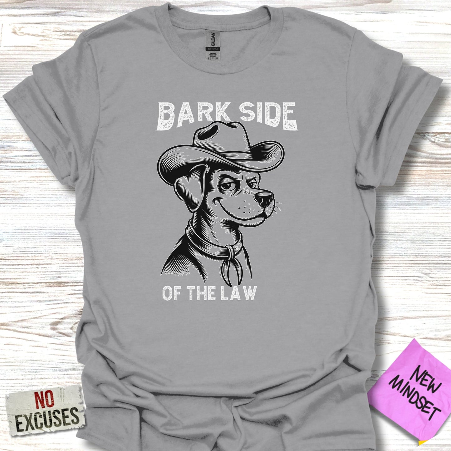 Humorous Bark Side of The Law Cowboy Dog Product Type