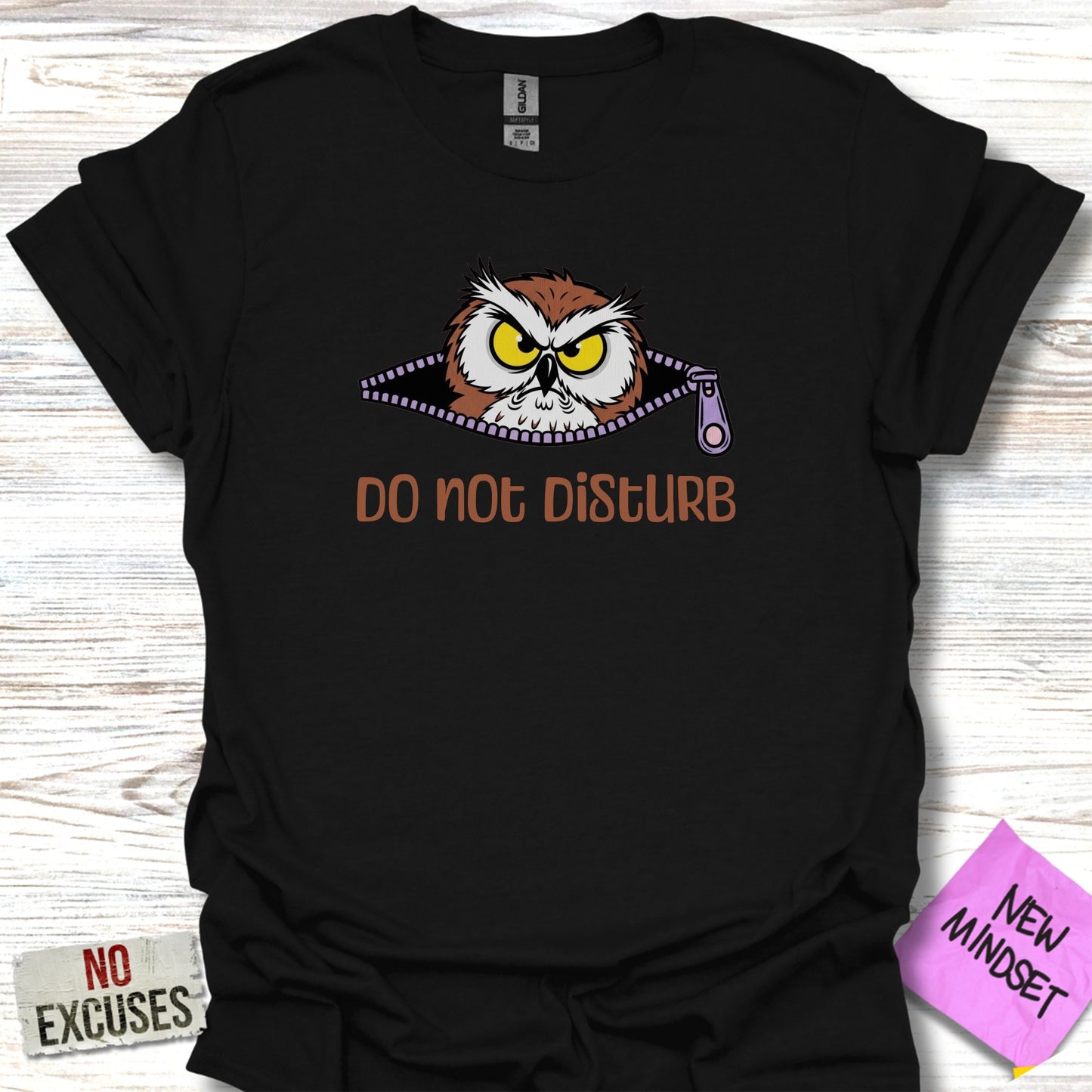 Do Not Disturb Owl Graphic T-Shirt product type