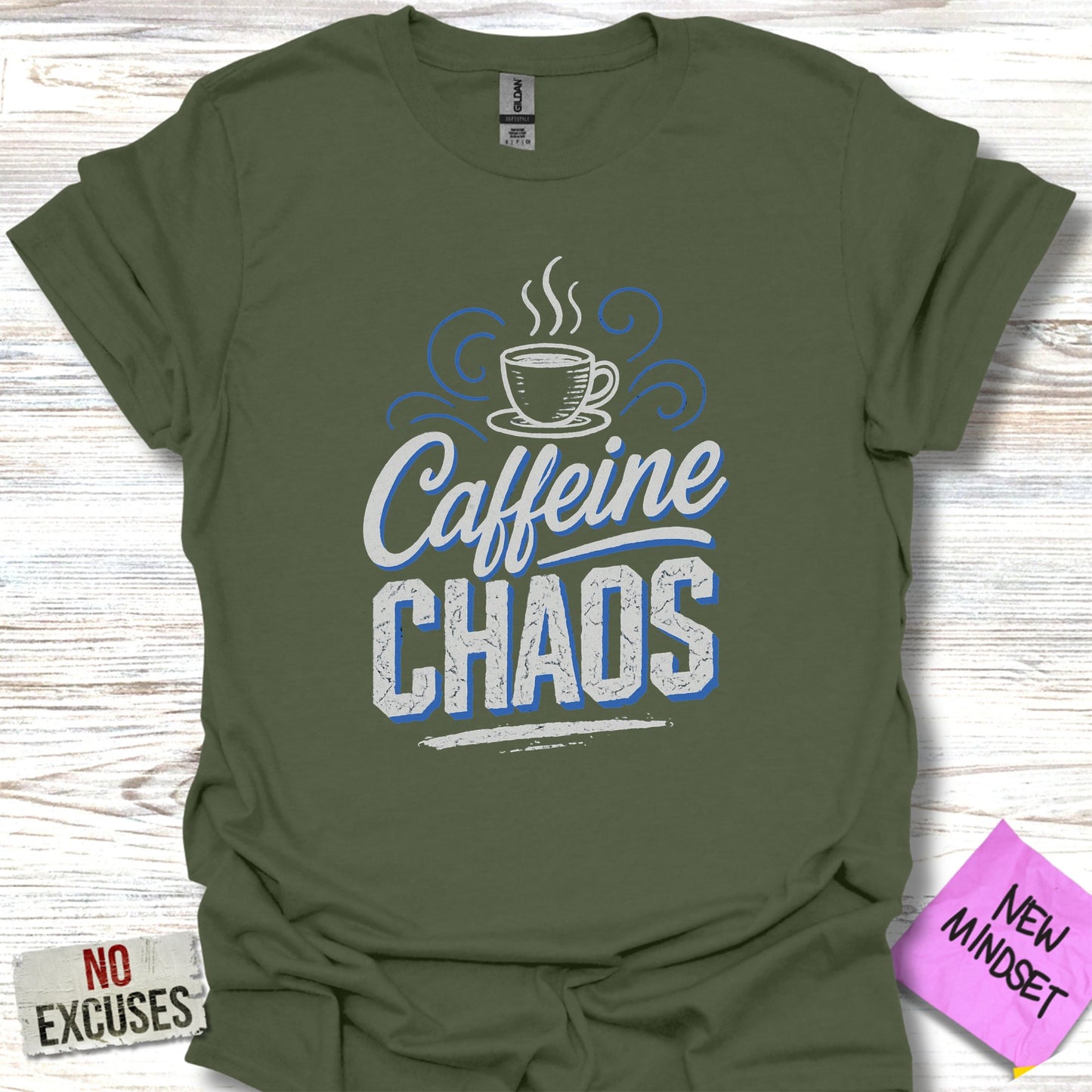 Caffeine Chads Funny Motivational T-Shirt product type