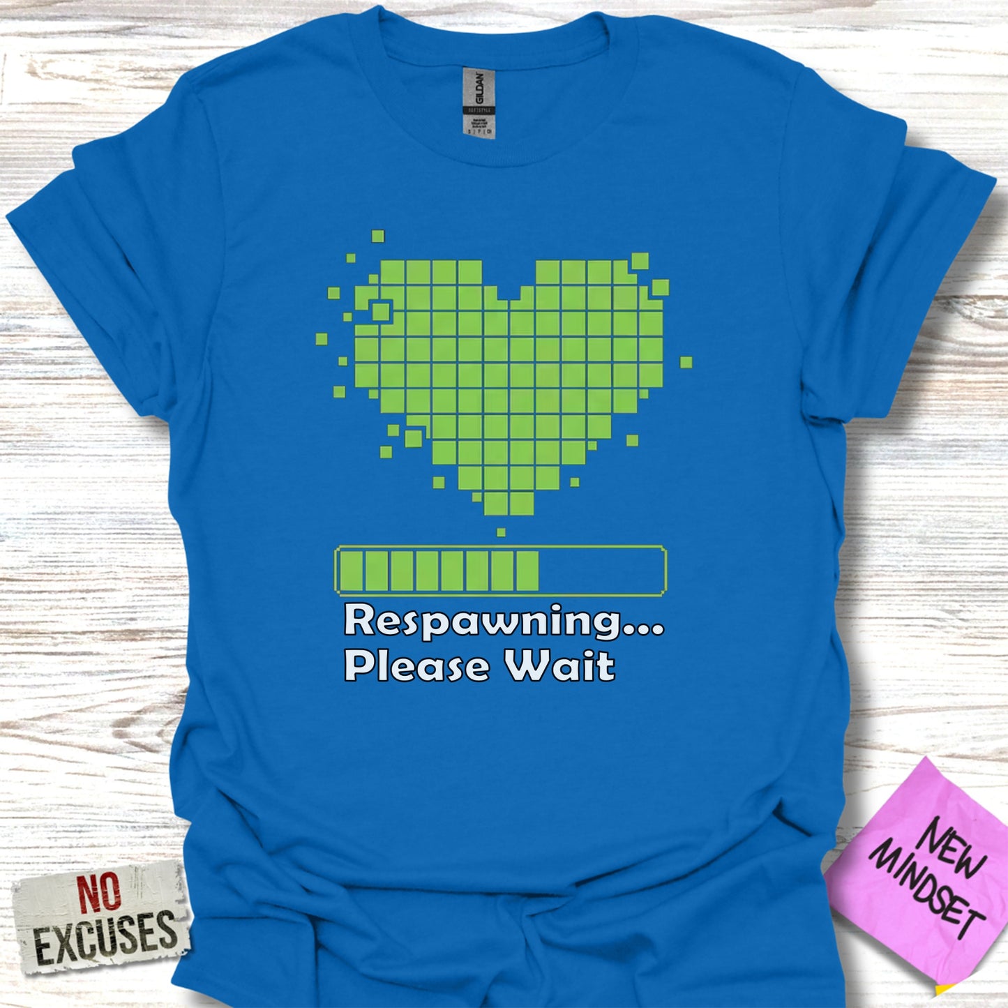 Respawning Please Wait Heart Graphic T-Shirt product