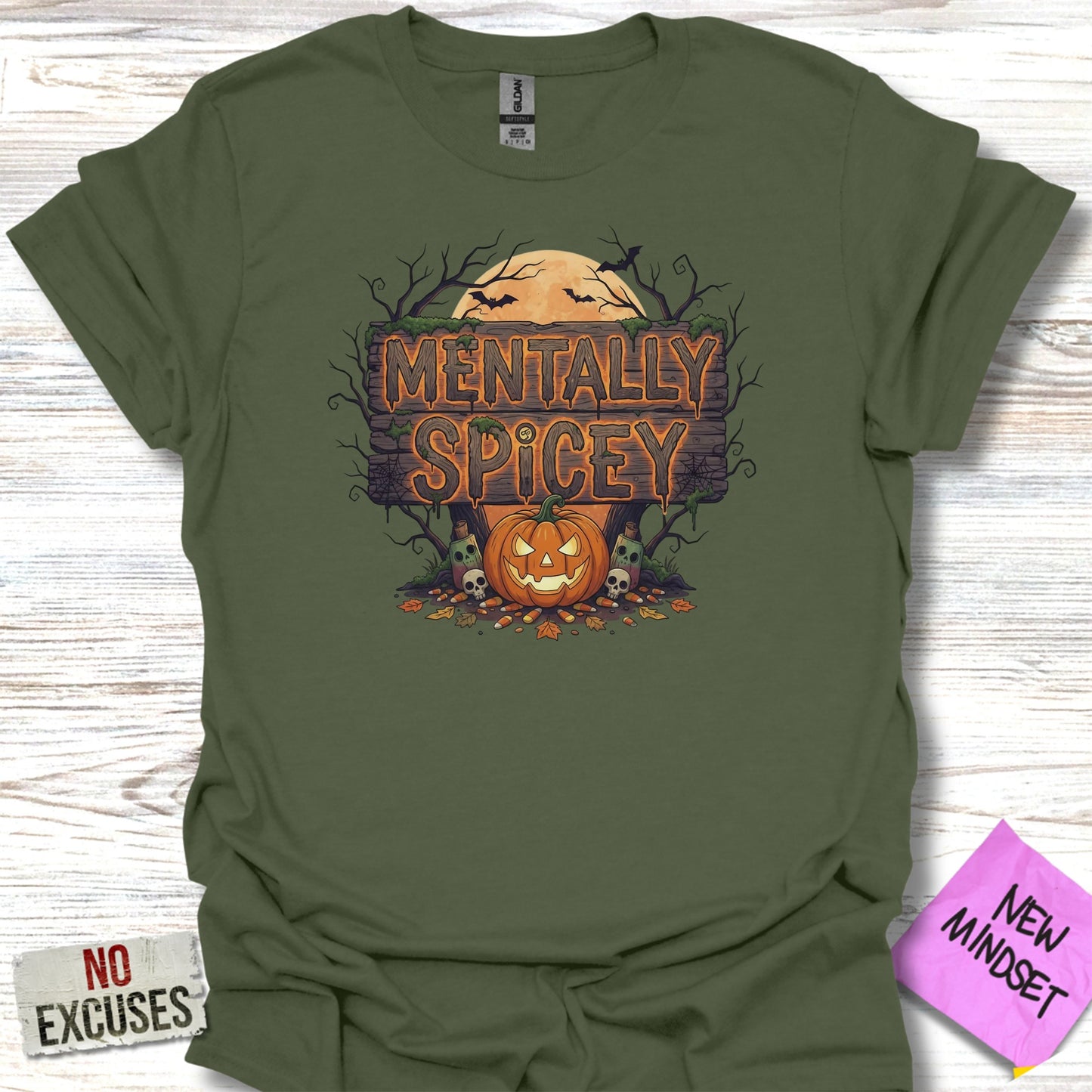 Mentally Spicey Halloween Pumpkin T-shirt product type