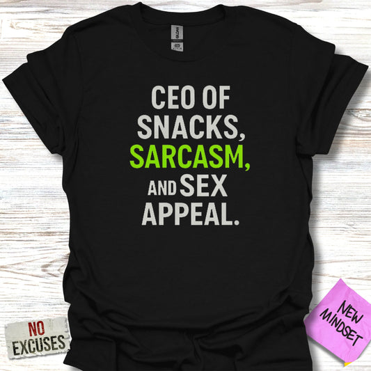 CEO of Snacks Sarcasm and Sex Appeal product