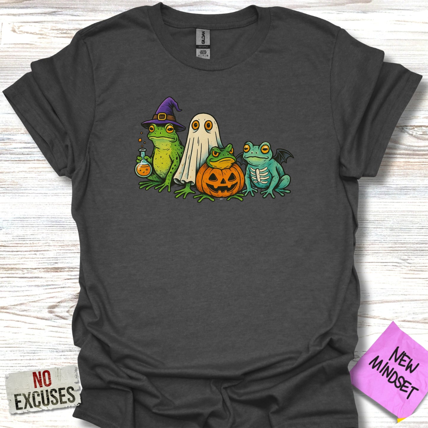 Halloween Frogs Pumpkin Ghost Tee Cute Shirt product type