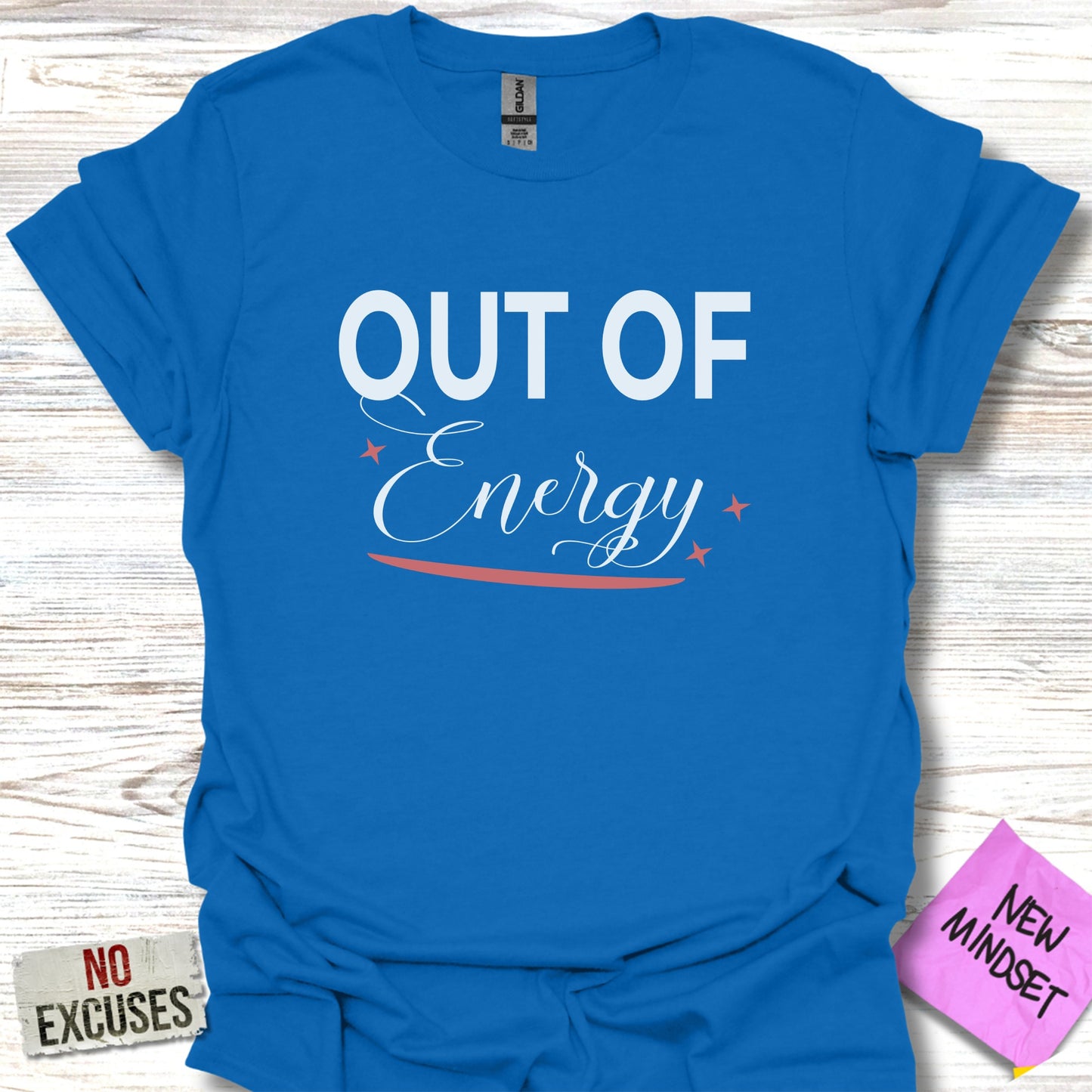 Out of Energy Enthusiast Bold Statement product type