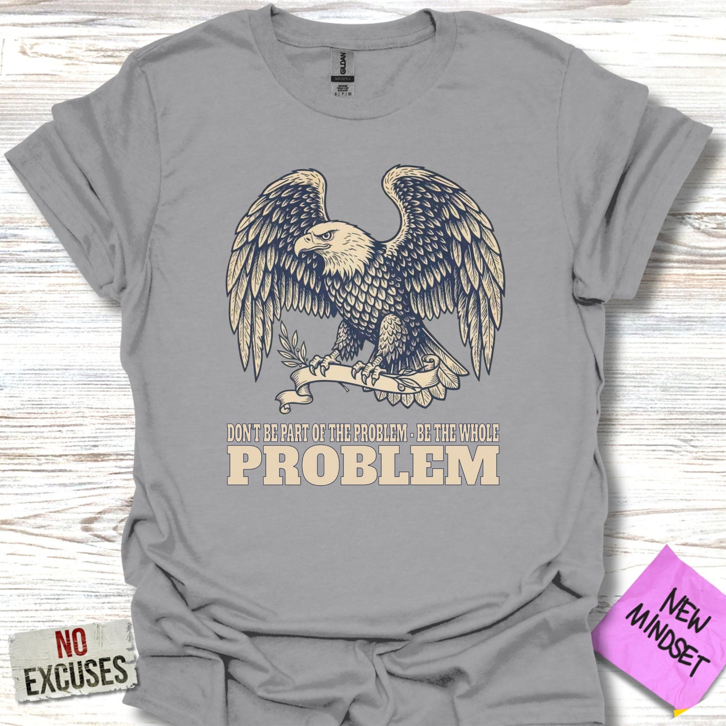 Motivational Eagle Graphic Tee Inspirational Shirt