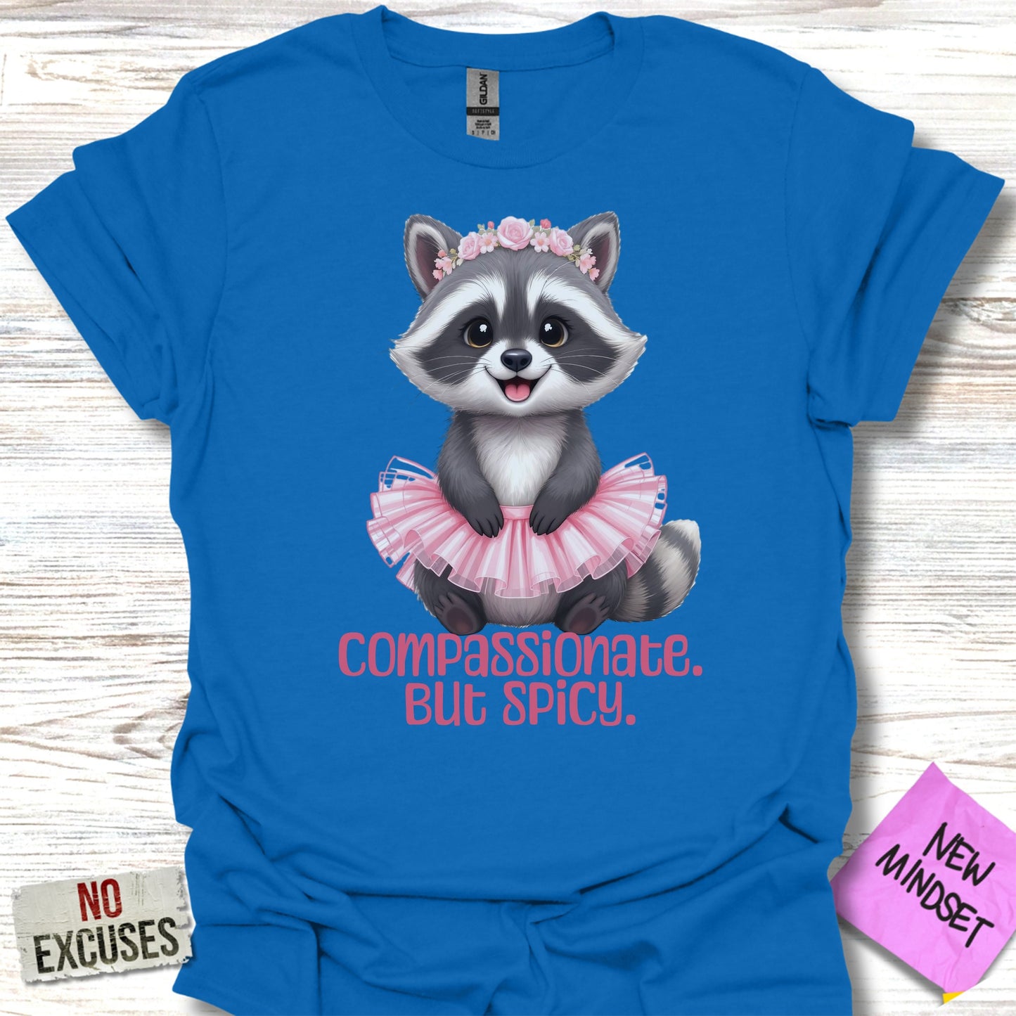 Compassionate But Spicy Raccoon Graphic T-Shirt product