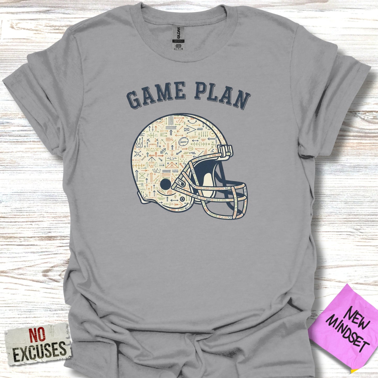 Game Plan Helmet Design Short Sleeve Shirt product