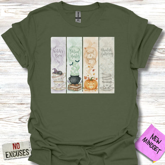 Halloween Themed Drink Art Green T-shirt product type