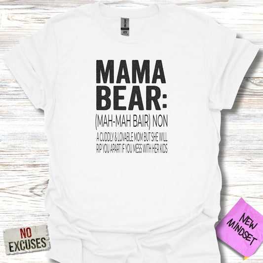 Funny Mama Bear Definition T-shirt Mom Gift Product