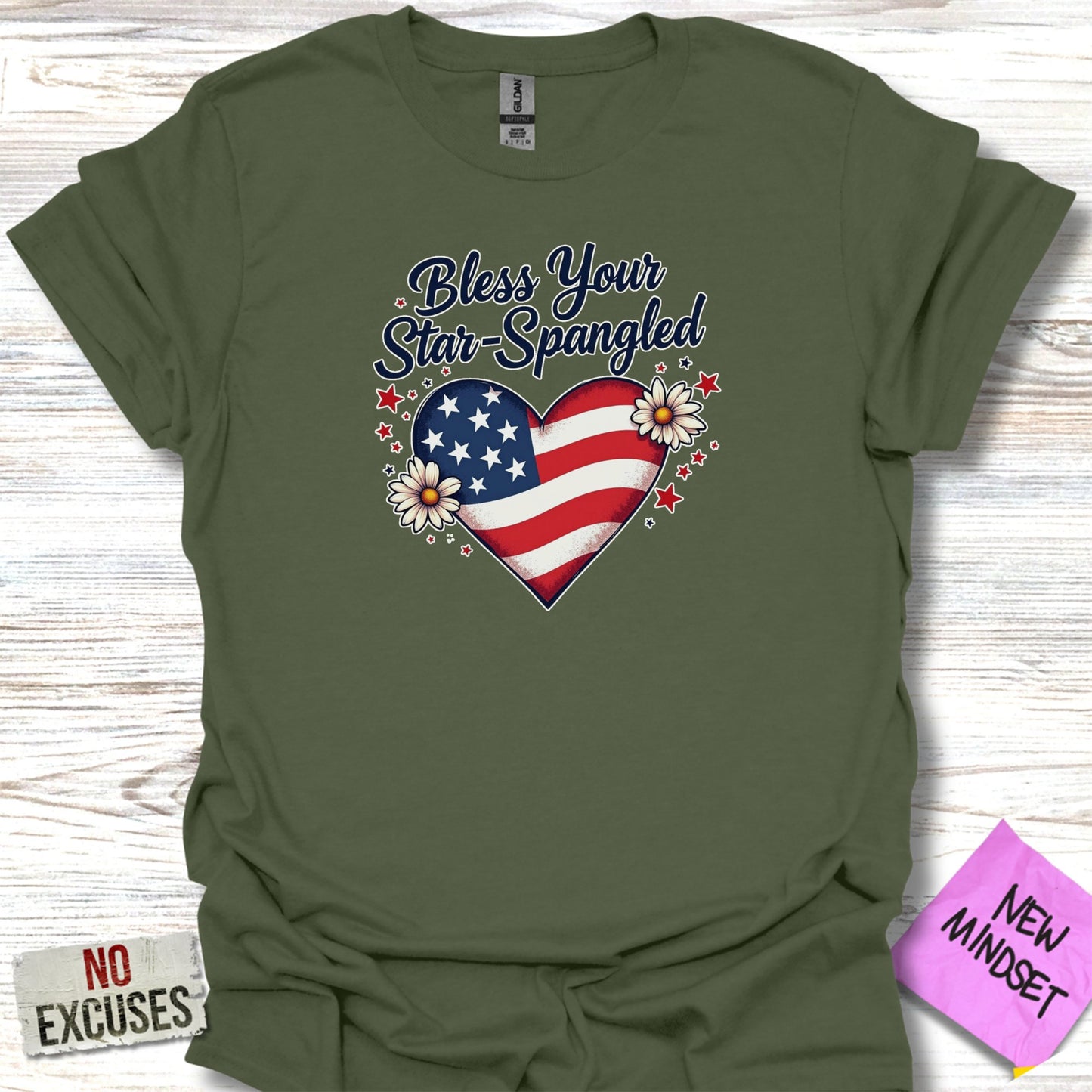 Bless Your Star-Spangled Graphic T-Shirt product type