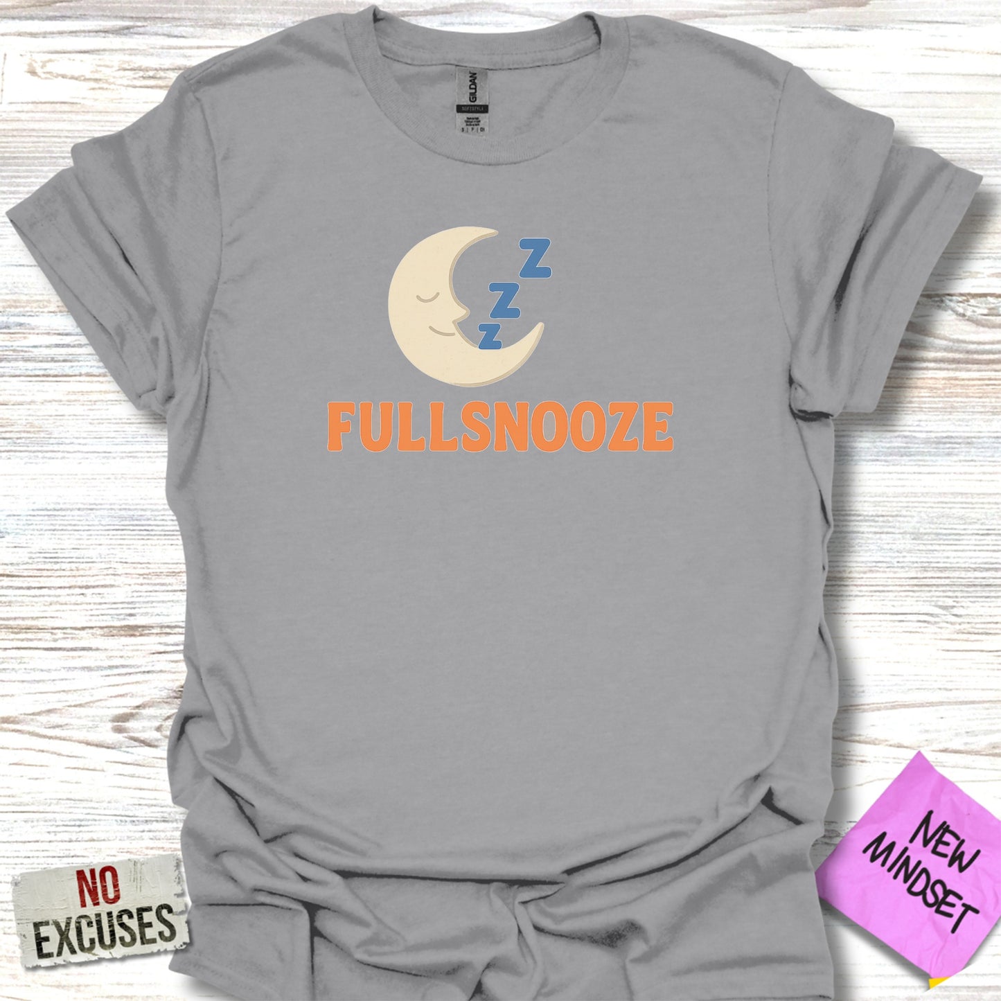 Fulsnooze Moon Design Sleepy Tee with Fun Graphic product