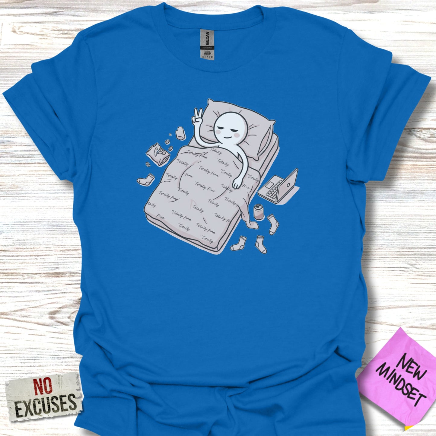 Relaxed Cat with Planner Graphic T-shirt product type