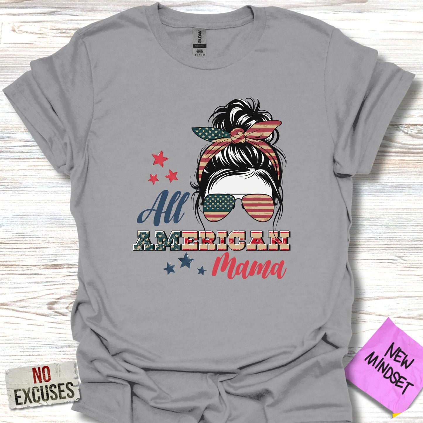 All American Mama Graphic Tee T-shirt product type