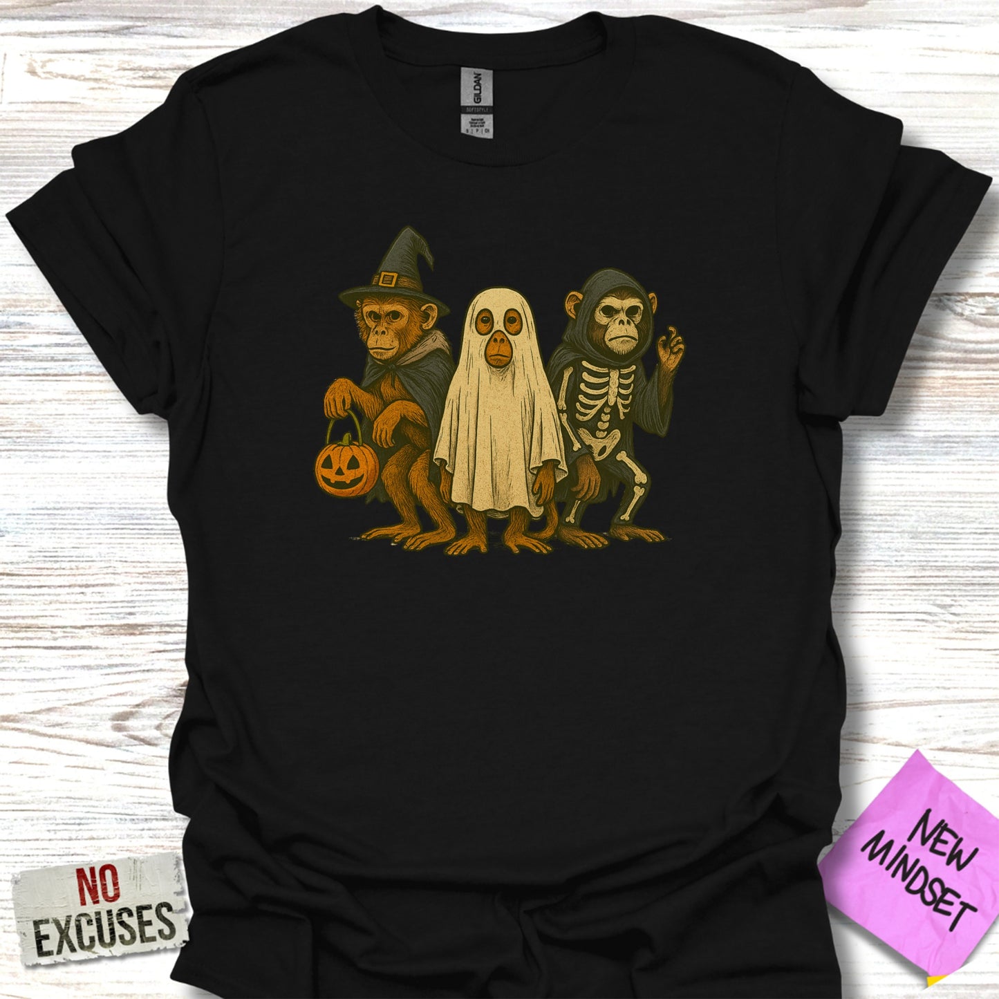 Fun Halloween Design Animal Characters T-Shirt product type