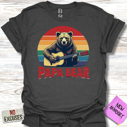 Guitar Papa Bear T-Shirt