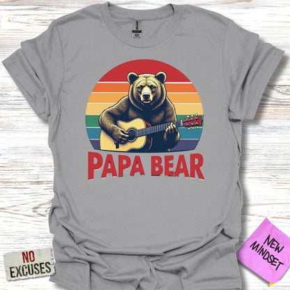 Guitar Papa Bear T-Shirt