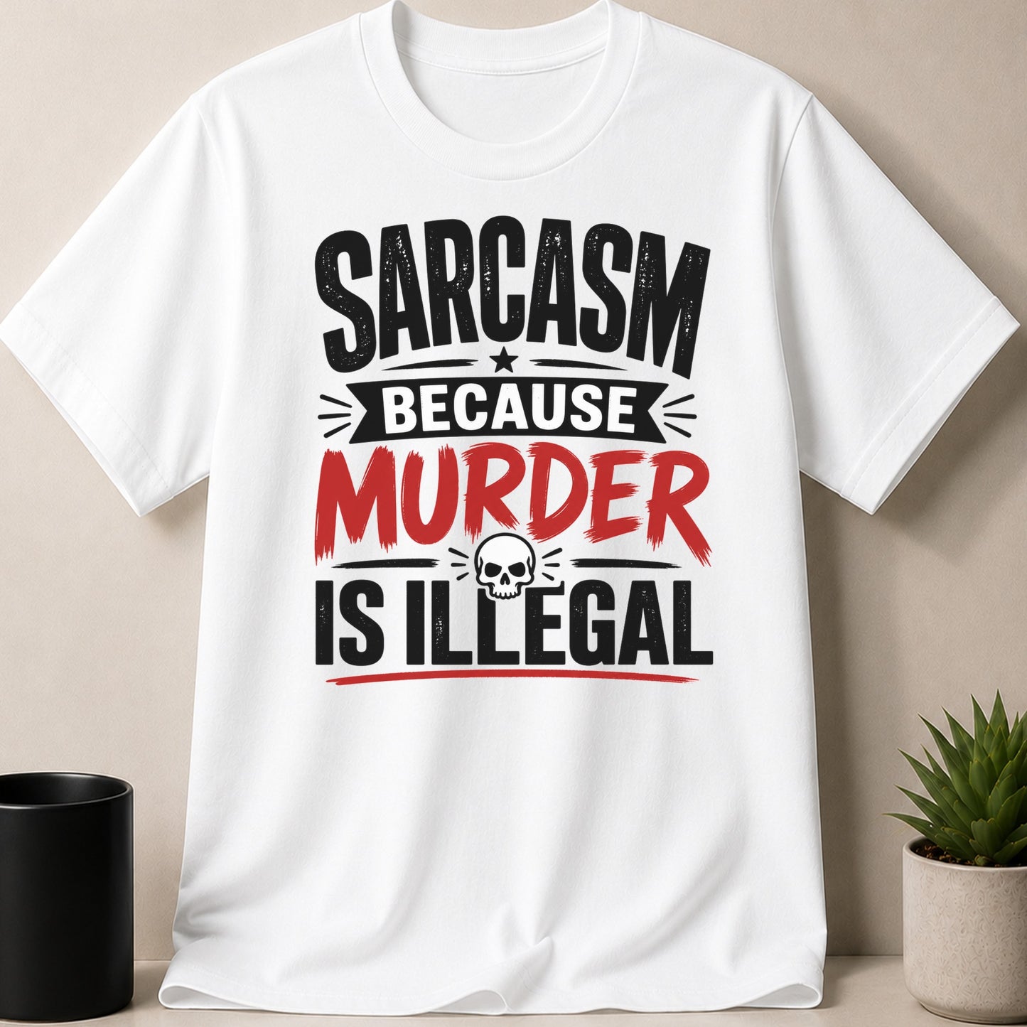 White t-shirt mockup