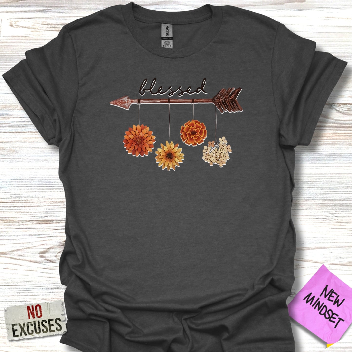 Blessed Arrow with Flowers Graphic T-shirt product type
