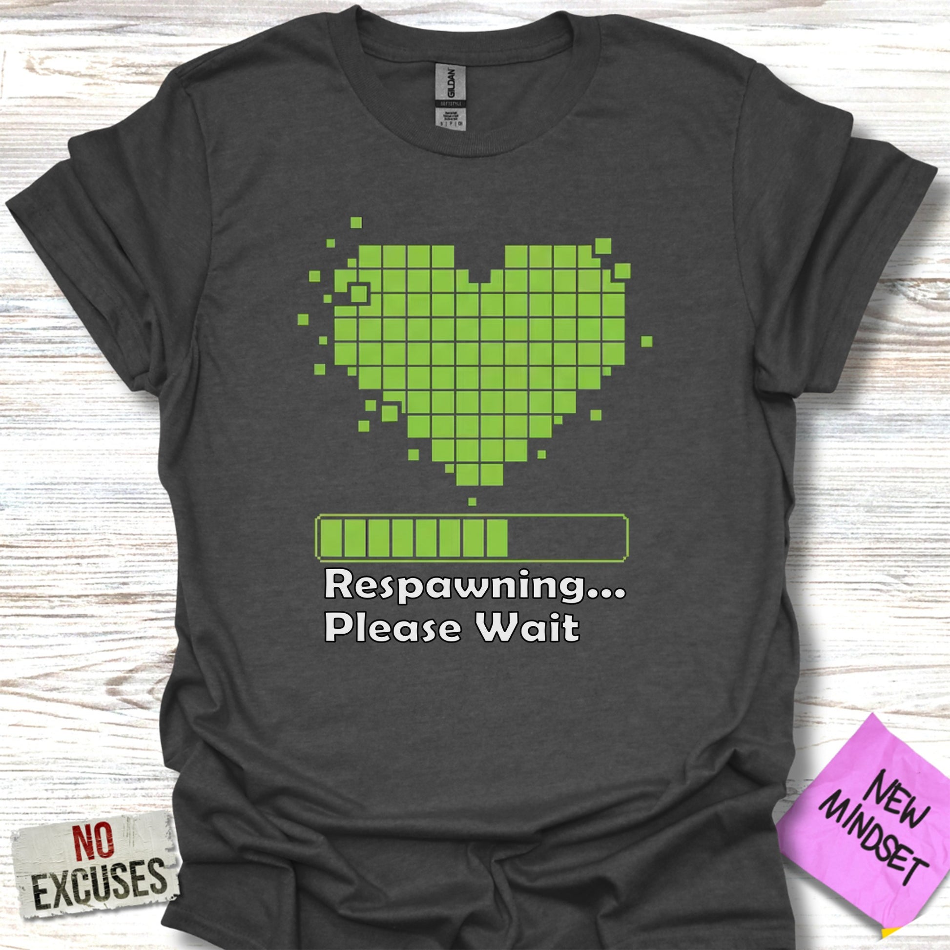 Respawning Please Wait Heart Gaming T-shirt product type