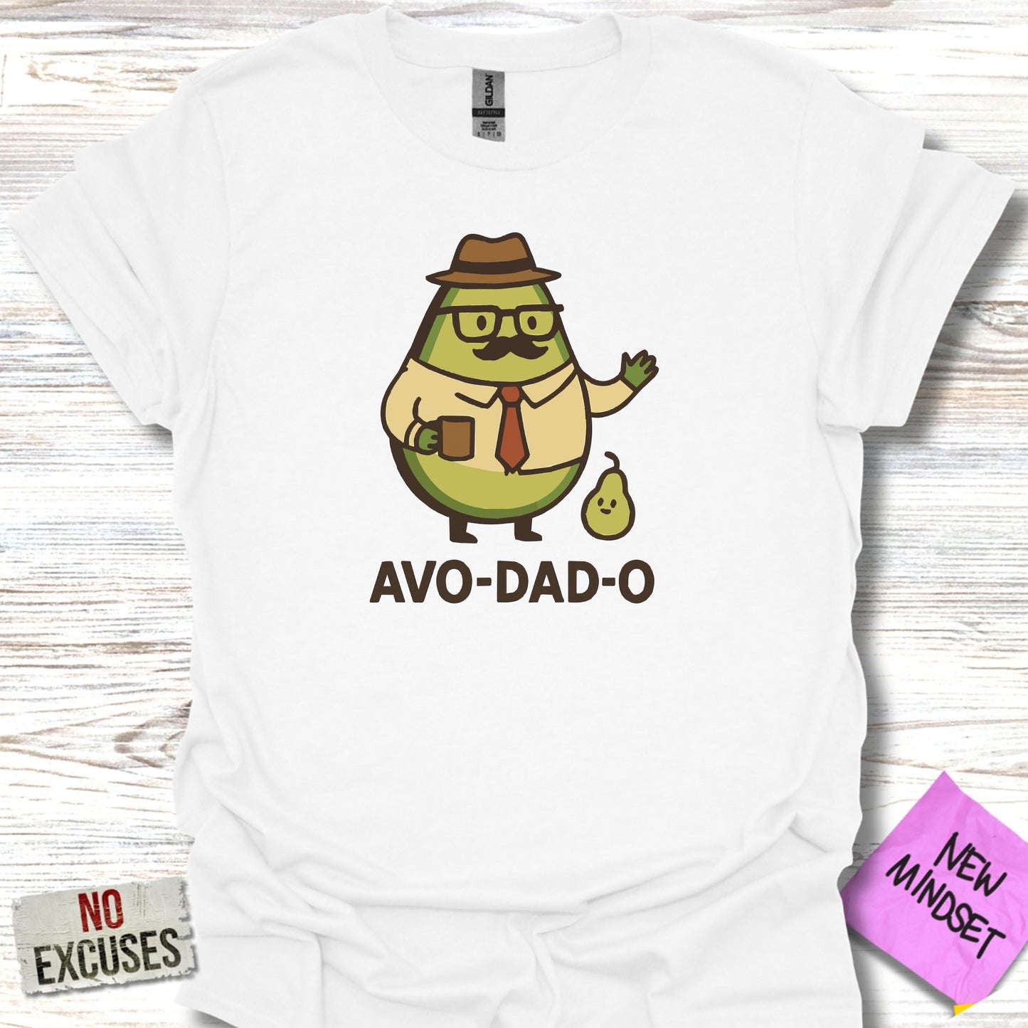 Funny Avo Dad O Avocado Graphic T-Shirt product type