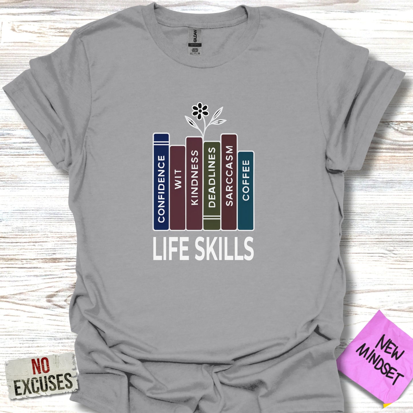 Life Skills Books Graphics T-shirt product type