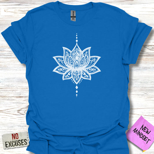 Mandala Lotus Graphic Design T-shirt Product