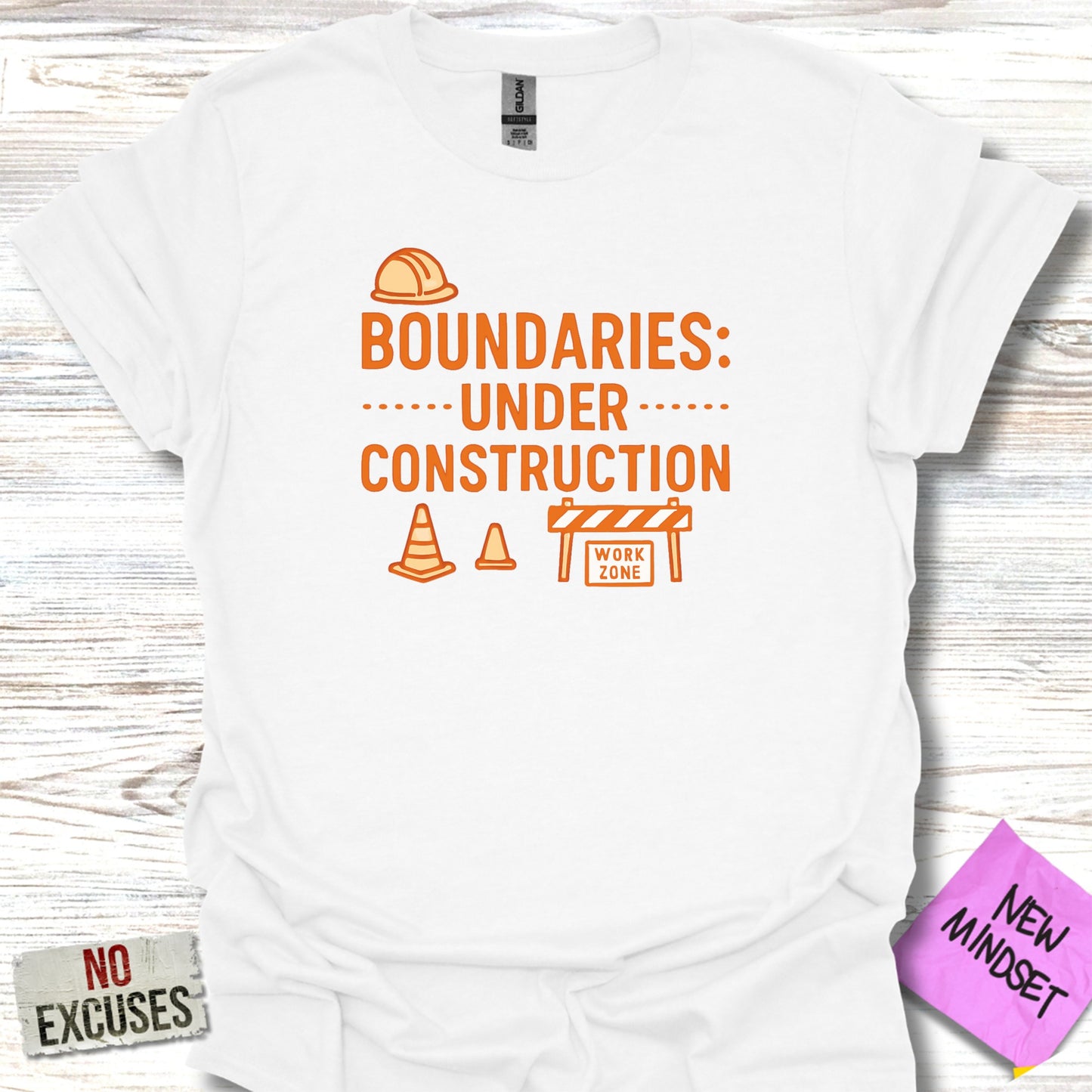 Boundaries Under Construction Graphic Tee