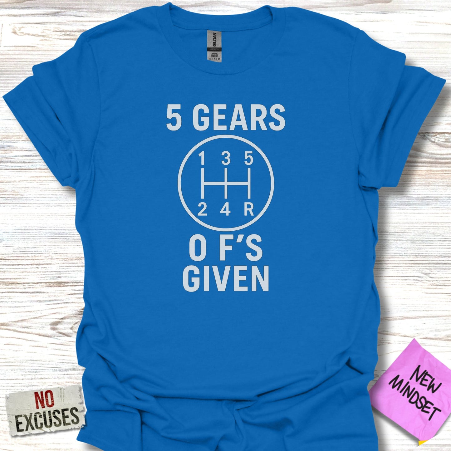 Funny 5 Gears O F's Given Graphic Tee Product