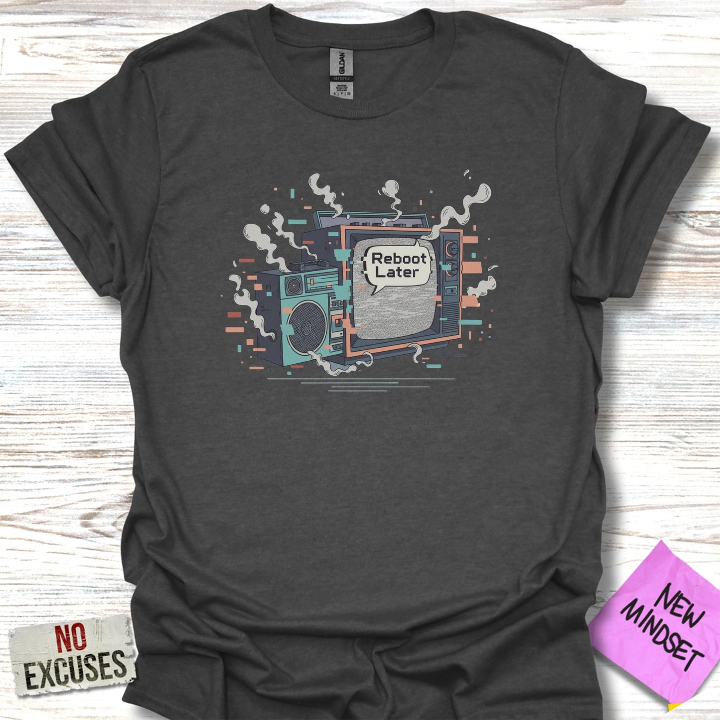 Reboot Later Retro Graphic Design Illustration product