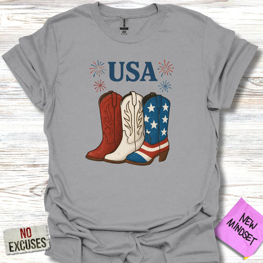 USA Boots Patriotic T-Shirt Apparel Clothing product