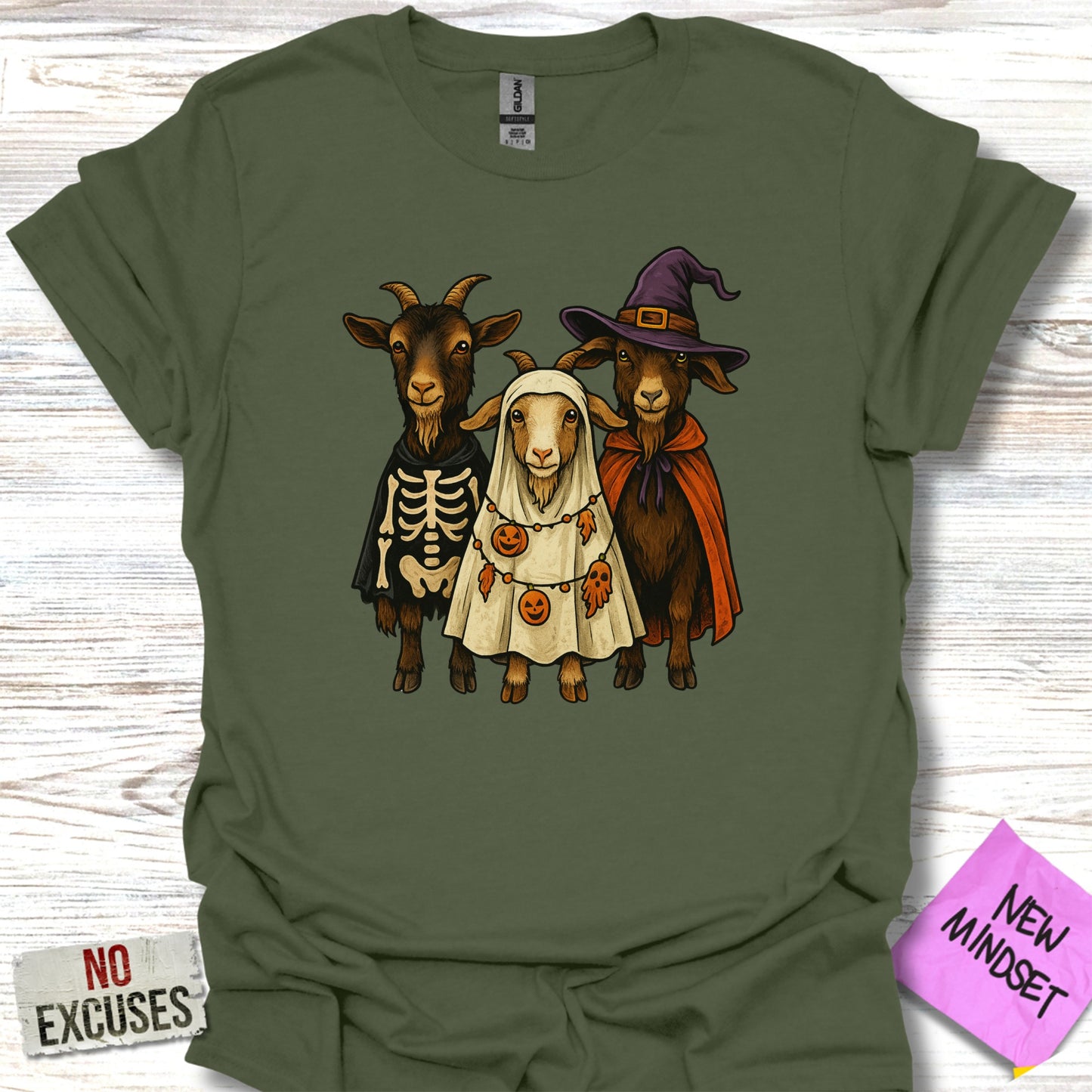 Halloween Goats in Costumes Graphic Tee product type