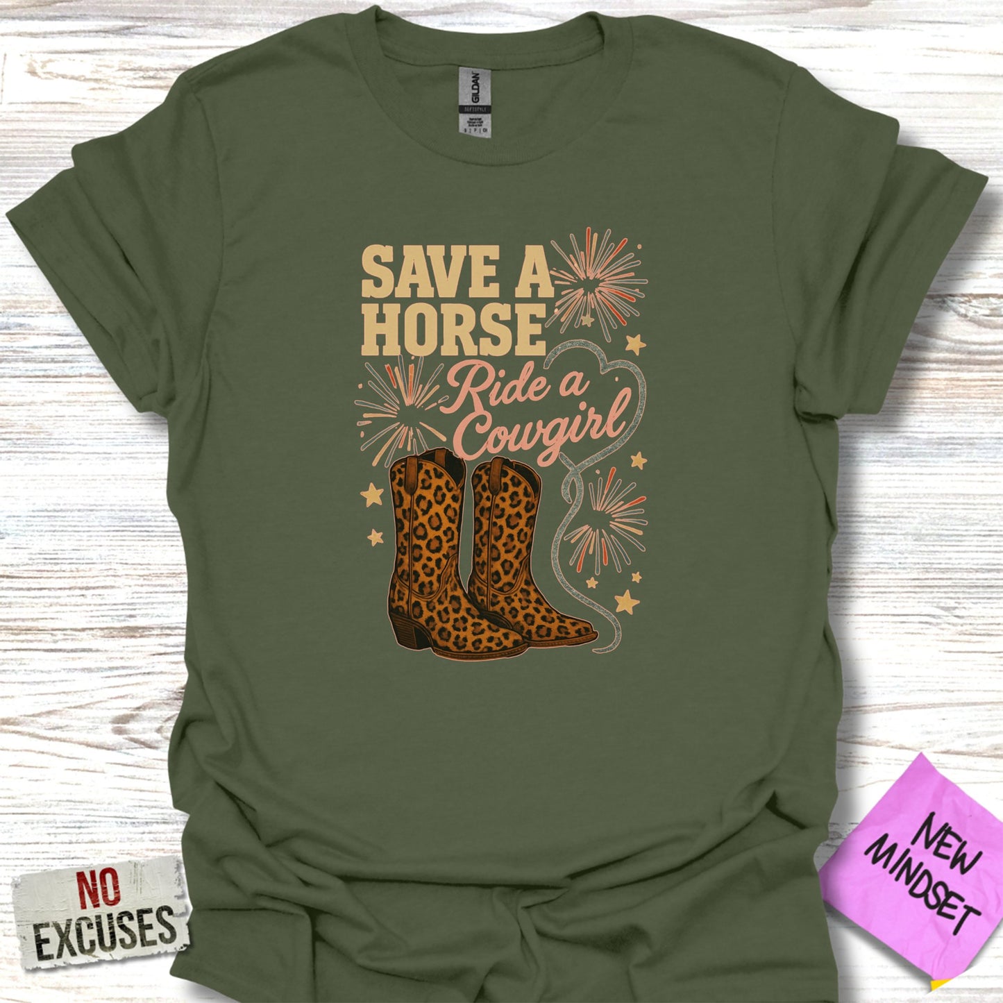 Save A Horse Ride A Cowgirl Graphic Animal T-Shirt product