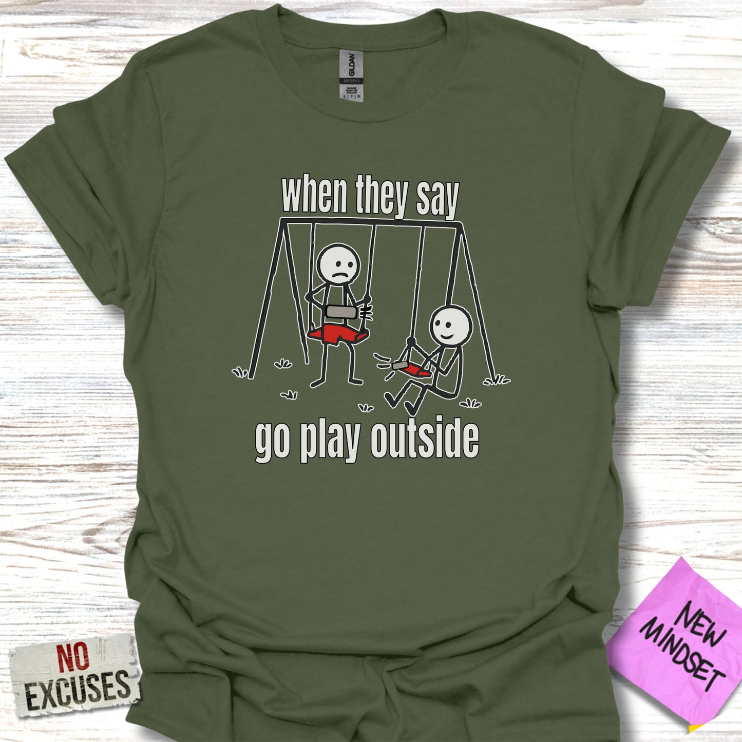 Funny Go Play Outside Graphic T-shirt product